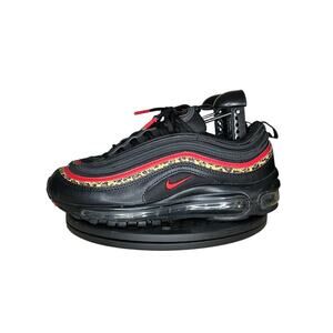 Nike Air Max 97 Leopard Pack Black Women's Sneakers Size 8 Black Red